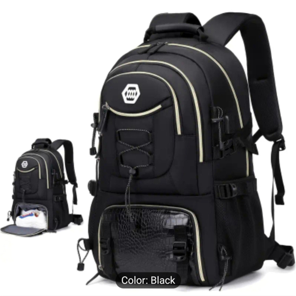 High School Backpack With Shoe Compartment Laptop Bag School Gym Bag Tote - Picture 2 of 14